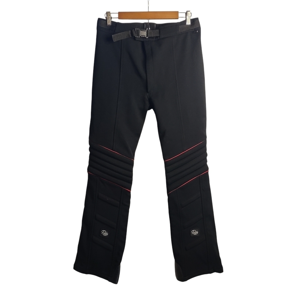 Vtg Roffe Snow Pants Womens Prix Black Snowboard Pants SkIwear Black Size M/L